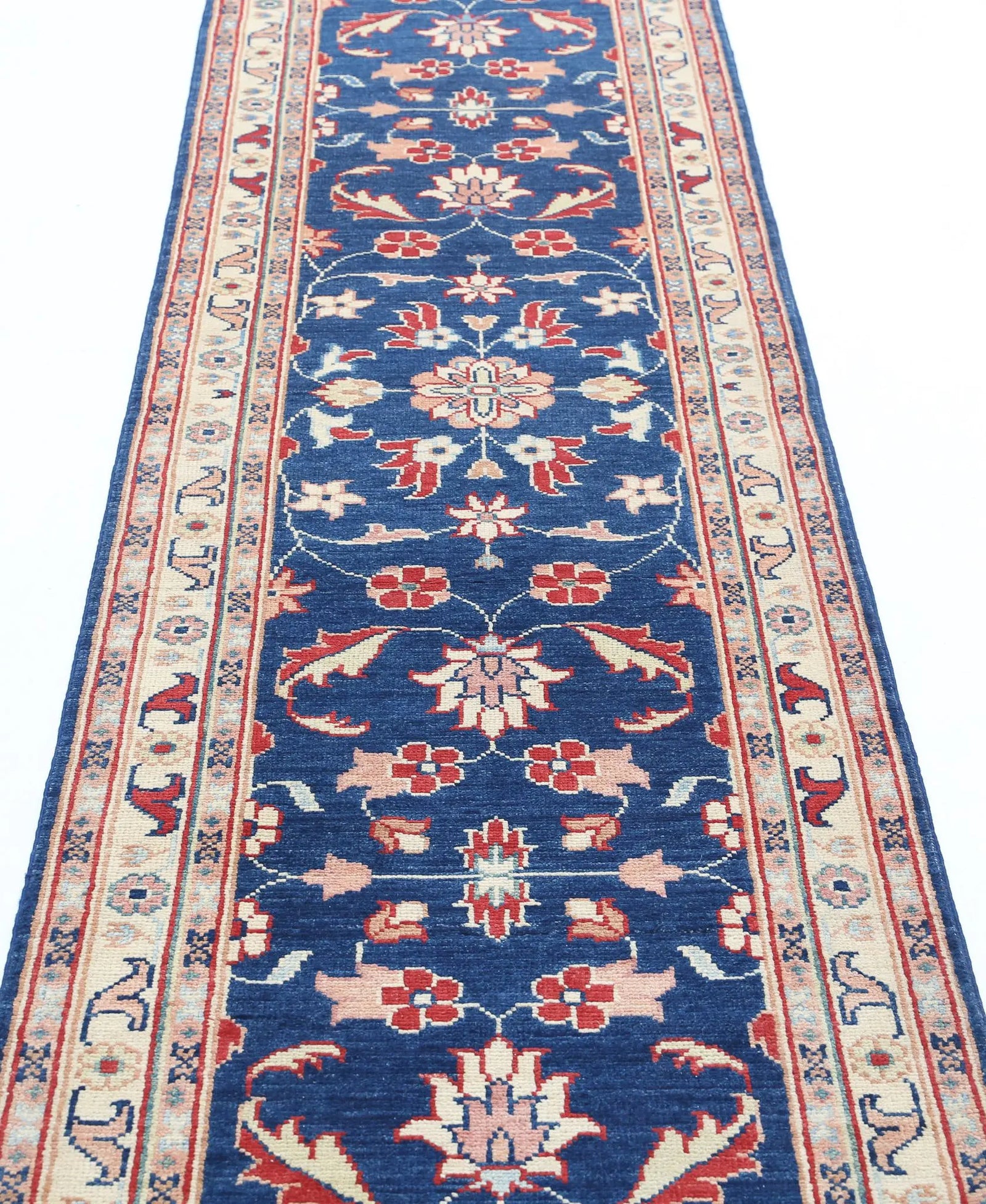 Tapis en laine Ziegler Farhan Gul noué à la main - 2'5'' x 9'10''