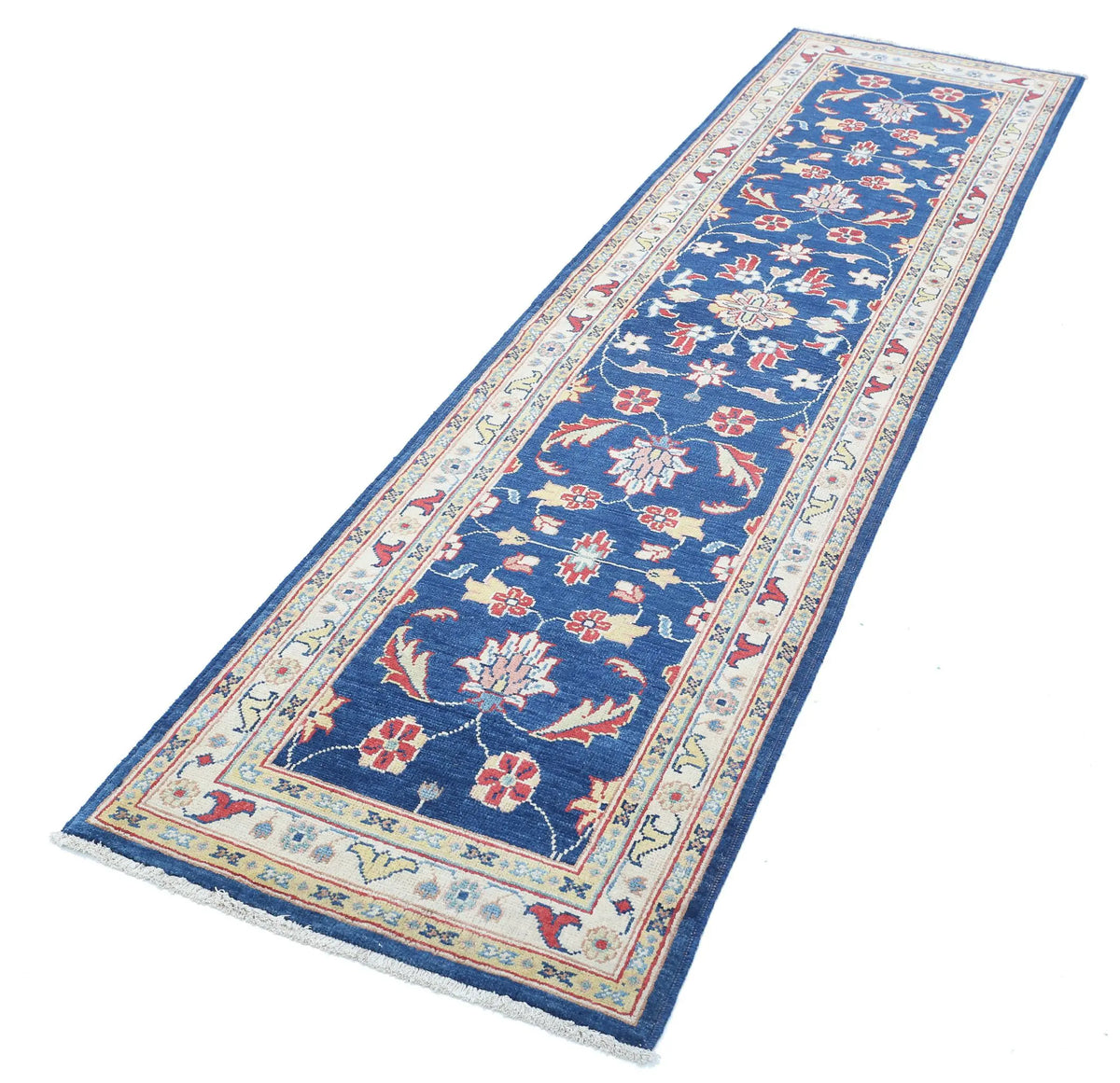 Tapis en laine Ziegler Farhan Gul noué à la main - 2'5'' x 9'5''