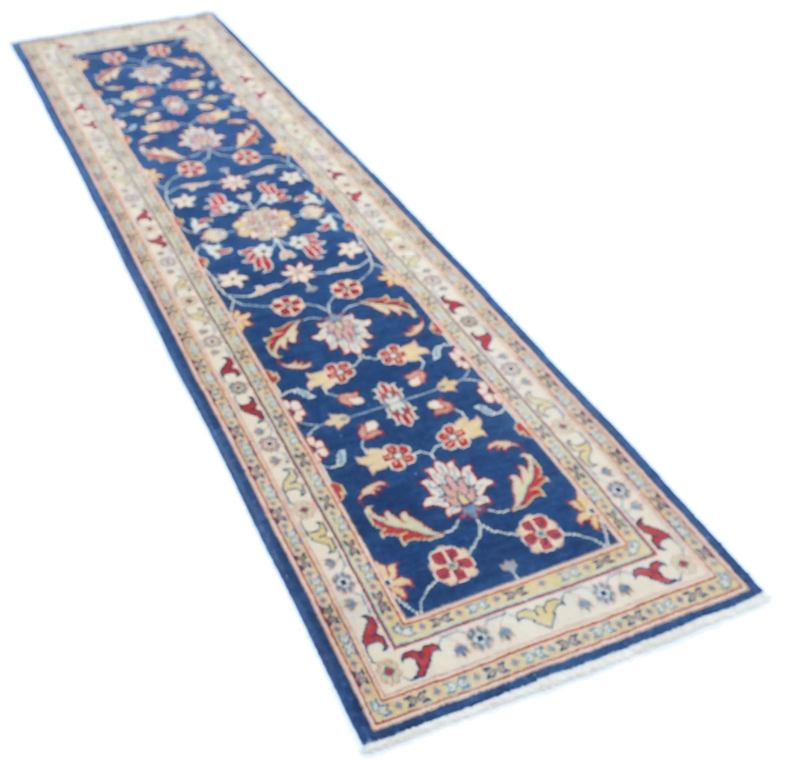 Tapis en laine Ziegler Farhan Gul noué à la main - 2'5'' x 9'5''