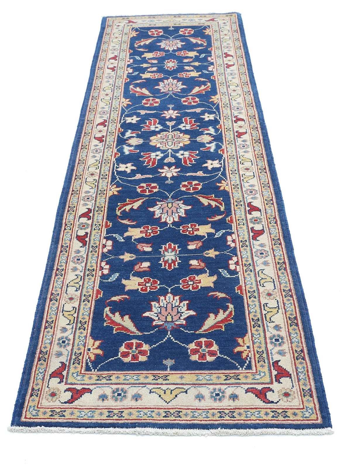 Tapis en laine Ziegler Farhan Gul noué à la main - 2'5'' x 9'5''