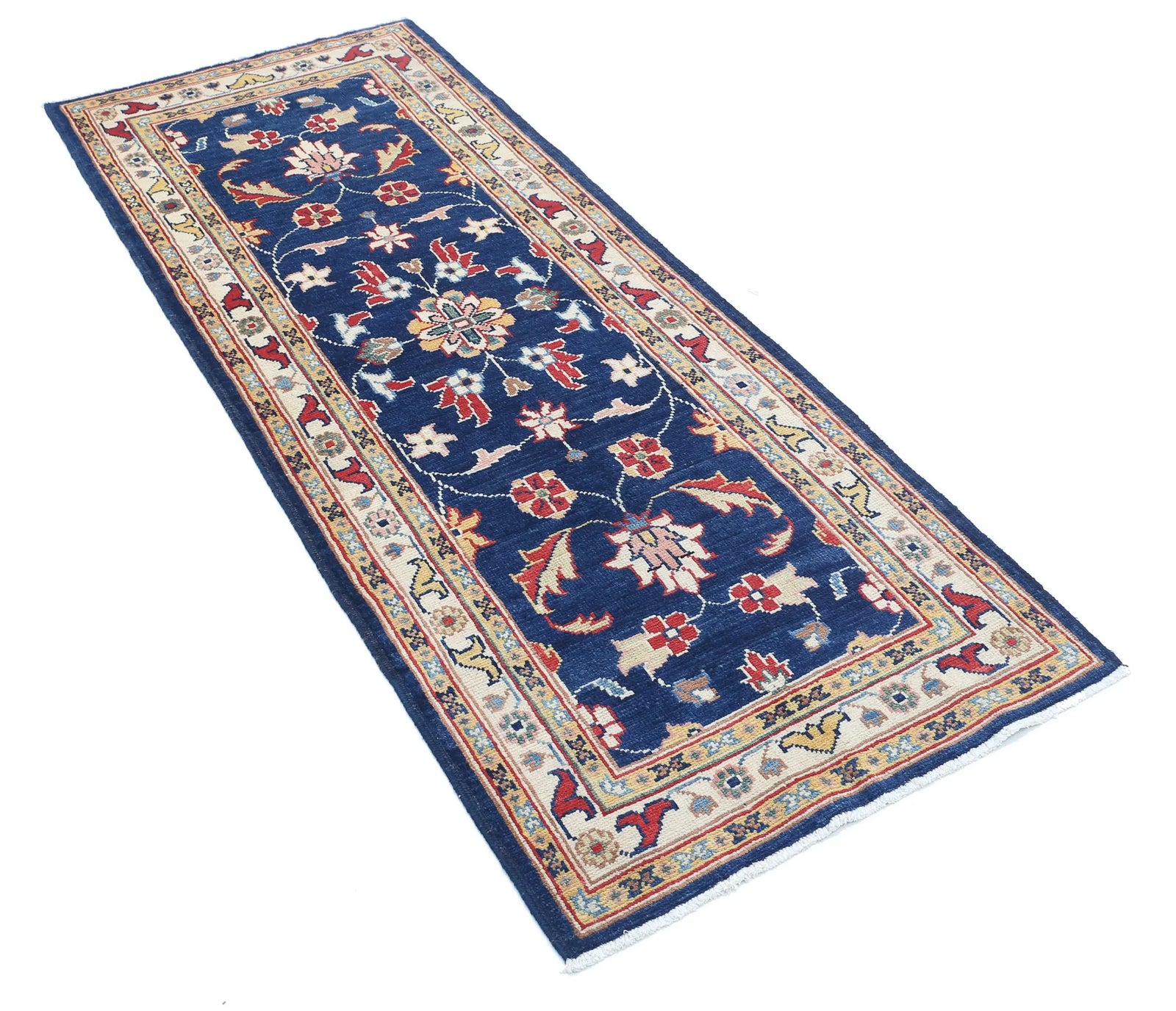 Hand Knotted Ziegler Farhan Gul Wool Rug - 2'6'' x 6'5''