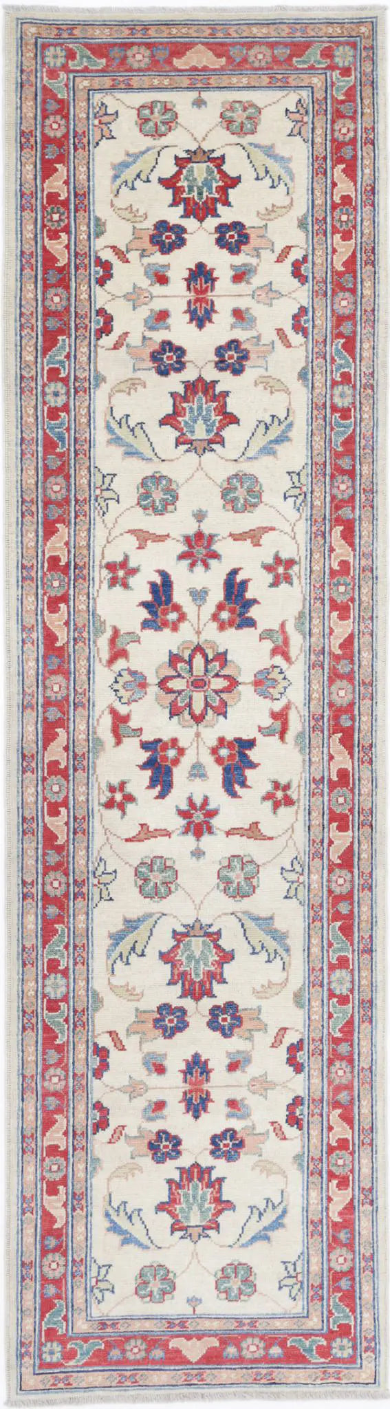 Hand Knotted Ziegler Farhan Gul Wool Rug - 2'6'' x 9'11''