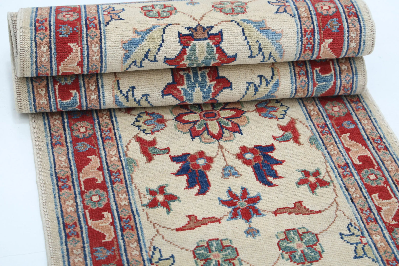 Hand Knotted Ziegler Farhan Gul Wool Rug - 2'6'' x 9'11''