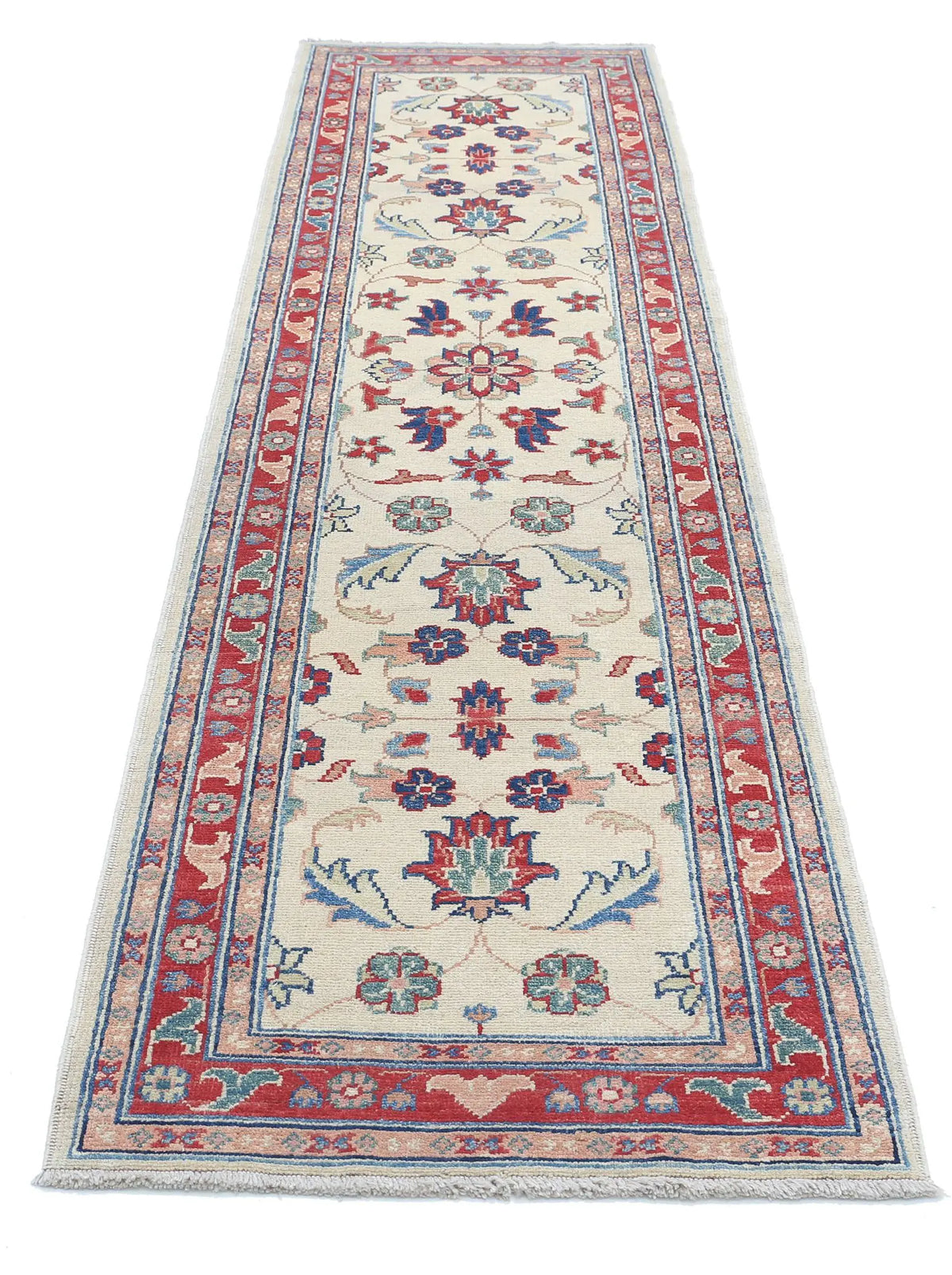 Tapis en laine Ziegler Farhan Gul noué à la main - 2'6'' x 9'11''