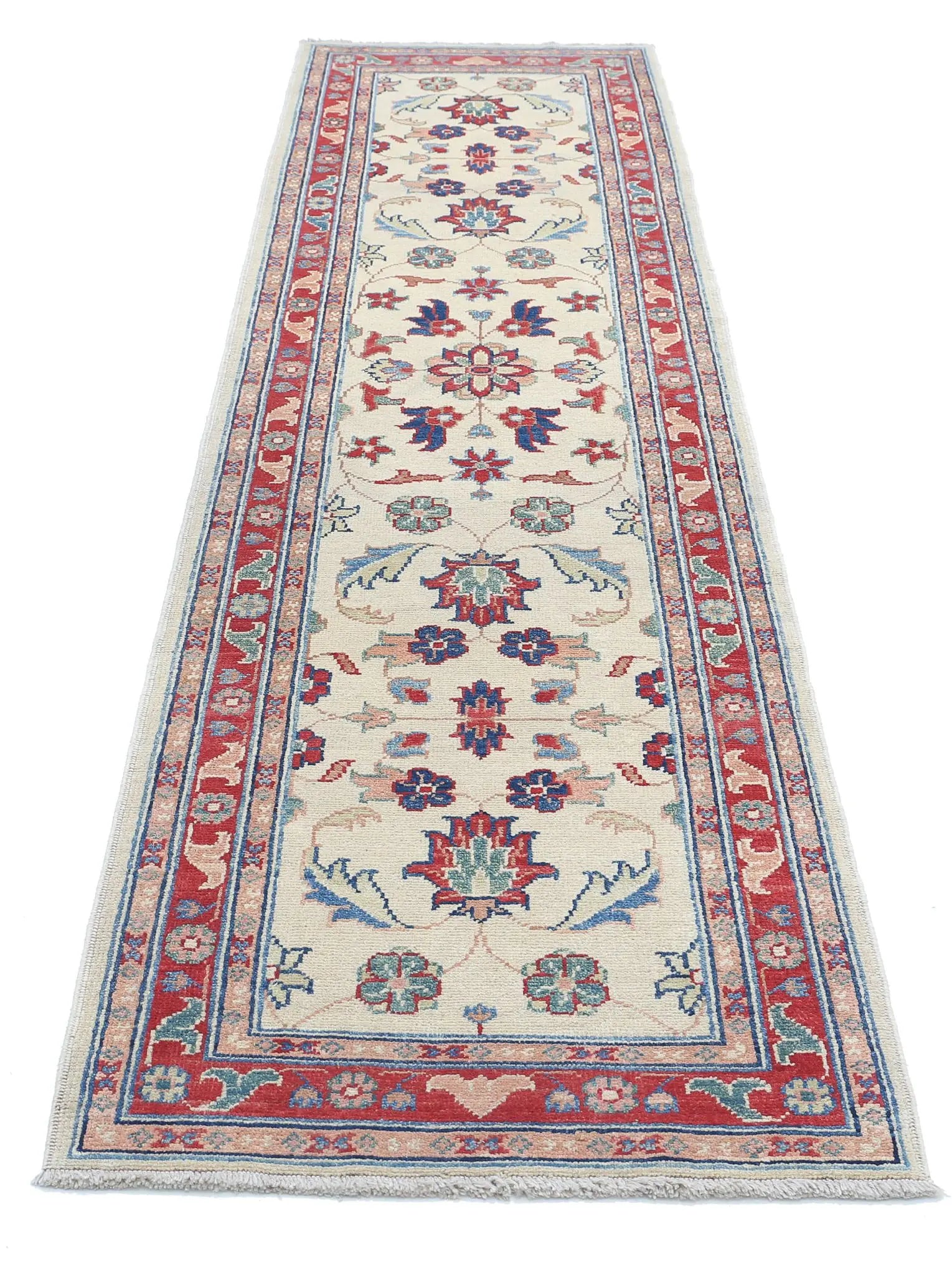 Tapis en laine Ziegler Farhan Gul noué à la main - 2'6'' x 9'11''