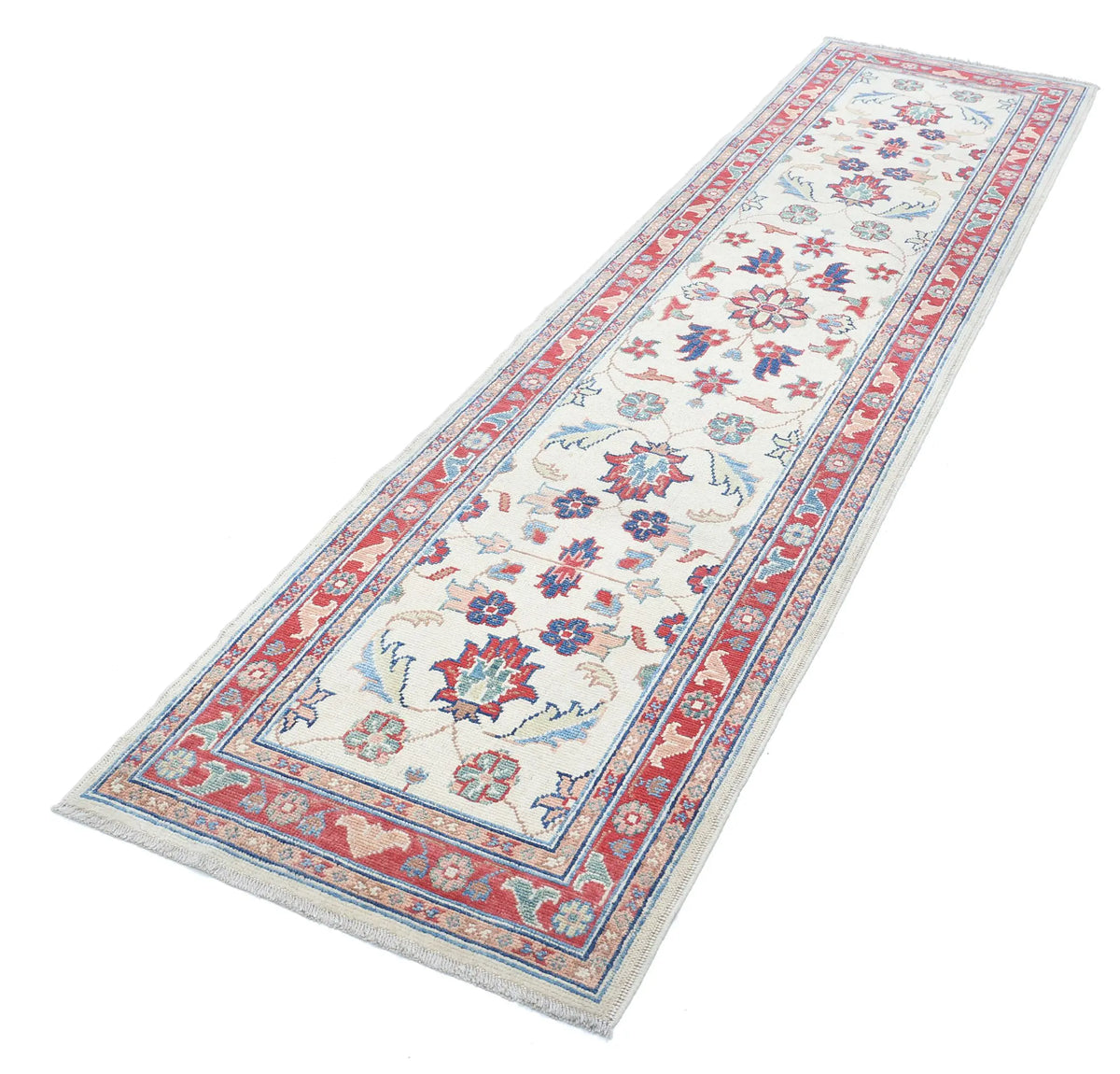 Tapis en laine Ziegler Farhan Gul noué à la main - 2'6'' x 9'11''