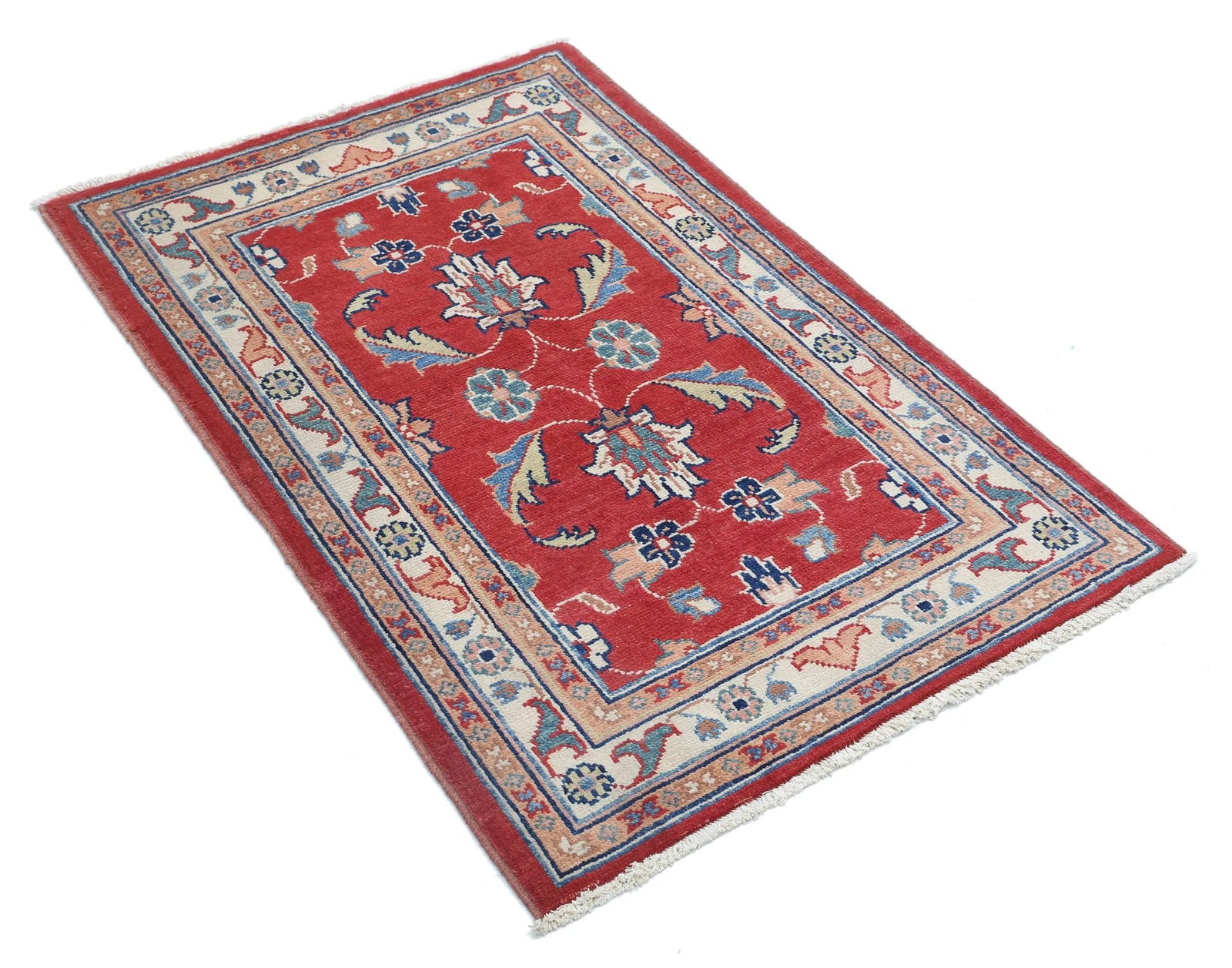 Tapis en laine Ziegler Farhan Gul noué à la main - 2'7'' x 3'10''