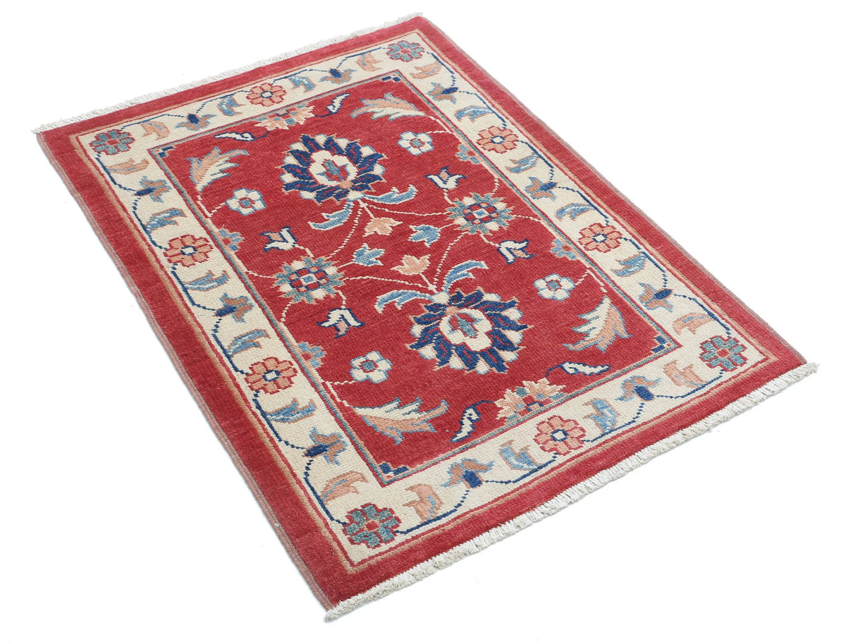 Tapis en laine Ziegler Farhan Gul noué à la main - 2'7'' x 3'6''
