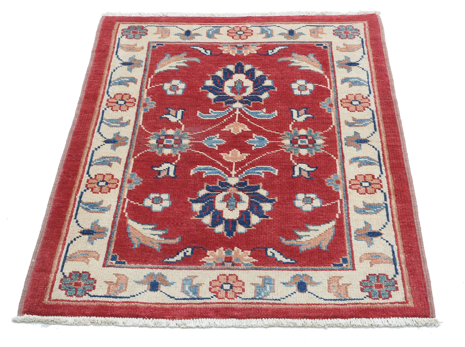 Tapis en laine Ziegler Farhan Gul noué à la main - 2'7'' x 3'6''