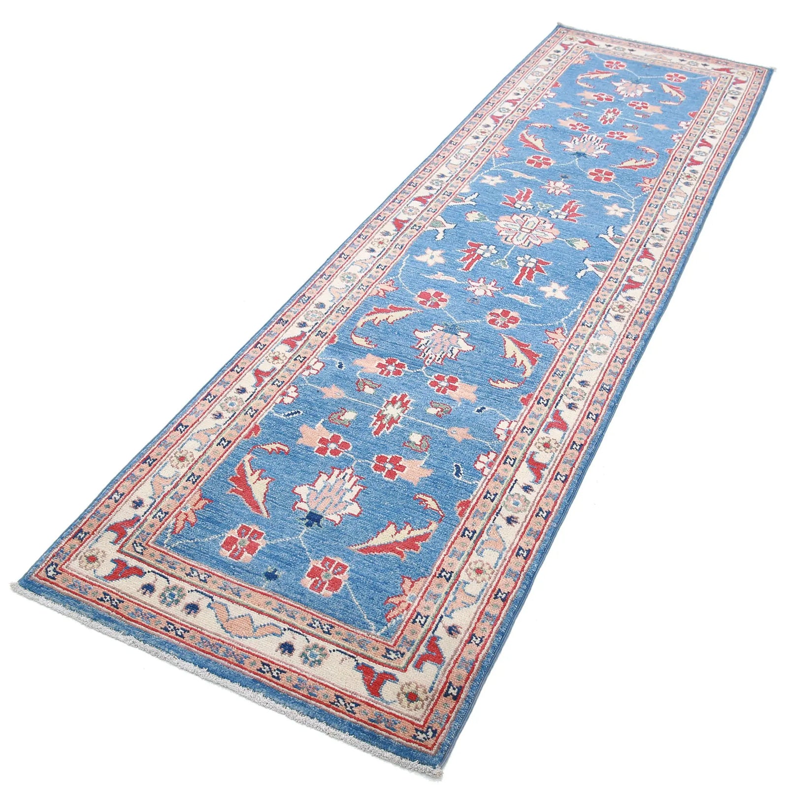 Tapis en laine Ziegler Farhan Gul noué à la main - 2'7'' x 9'6''