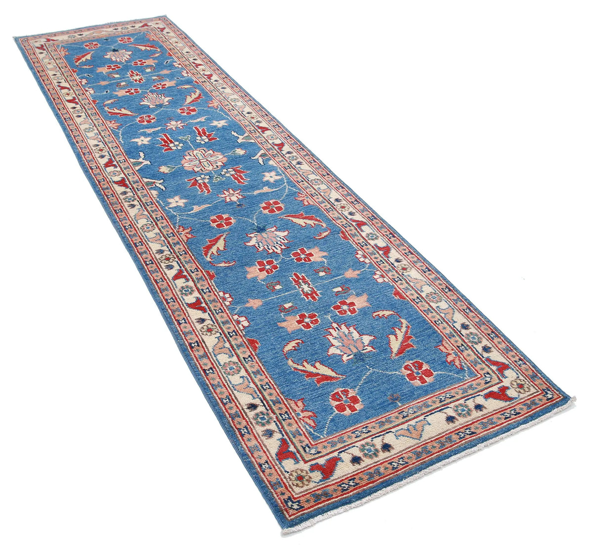 Tapis en laine Ziegler Farhan Gul noué à la main - 2'7'' x 9'6''
