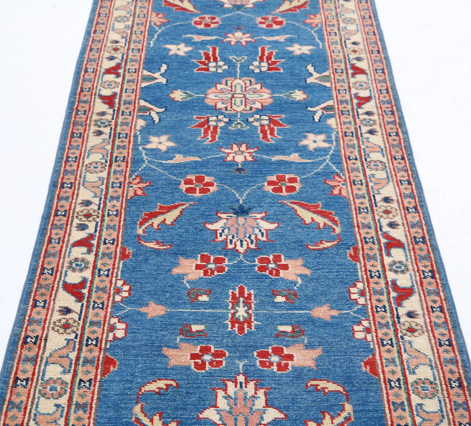 Tapis en laine Ziegler Farhan Gul noué à la main - 2'7'' x 9'6''