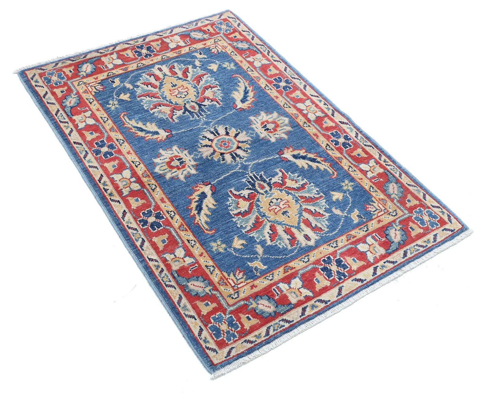Tapis en laine Ziegler Farhan Gul noué à la main - 2'8'' x 4'0''