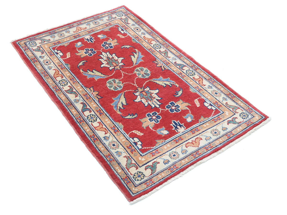 Tapis en laine Ziegler Farhan Gul noué à la main - 2'8'' x 4'2''