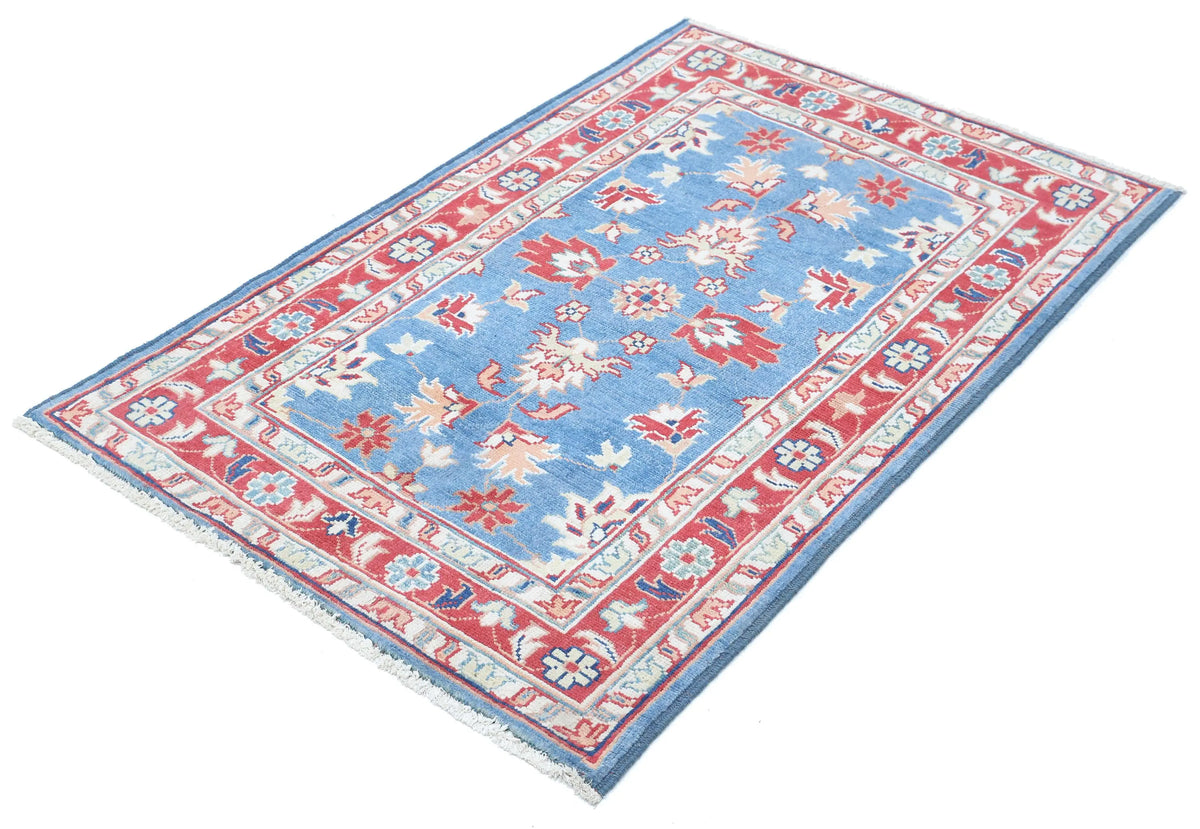 Tapis en laine Ziegler Farhan Gul noué à la main - 3'0'' x 4'9''