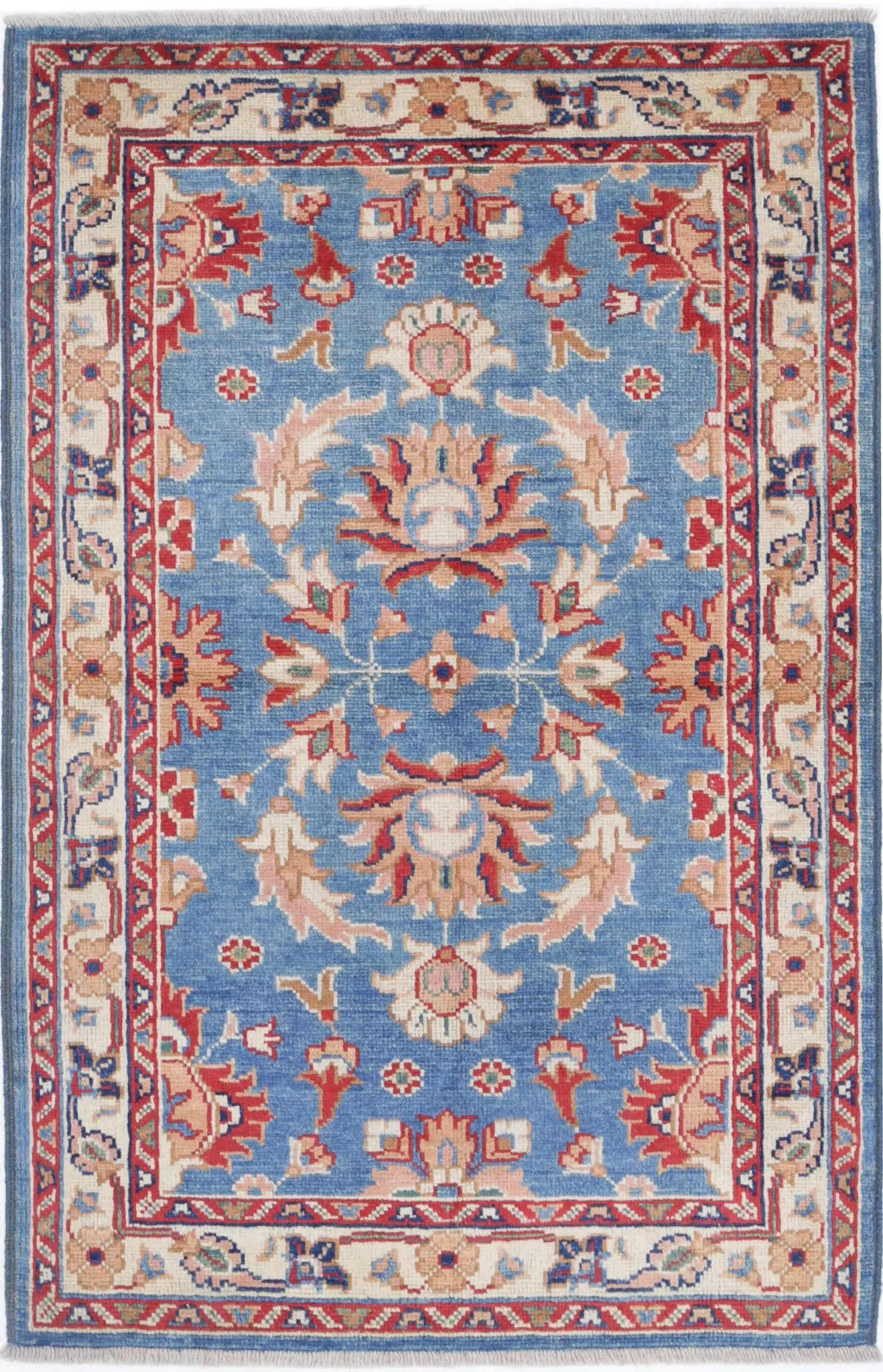 Hand Knotted Ziegler Farhan Gul Wool Rug - 3'0'' x 4'9''