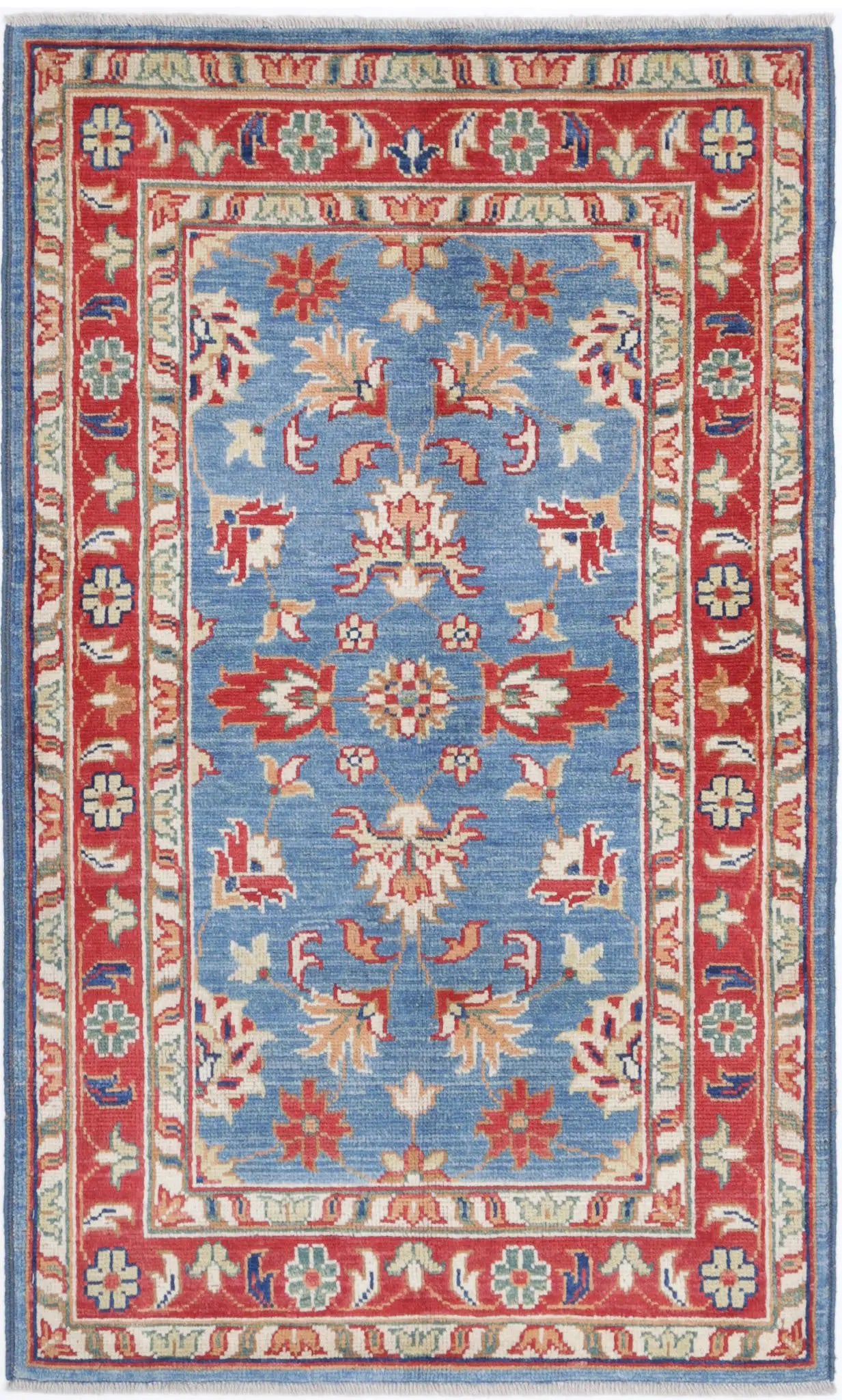 Hand Knotted Ziegler Farhan Gul Wool Rug - 3'0'' x 5'0''