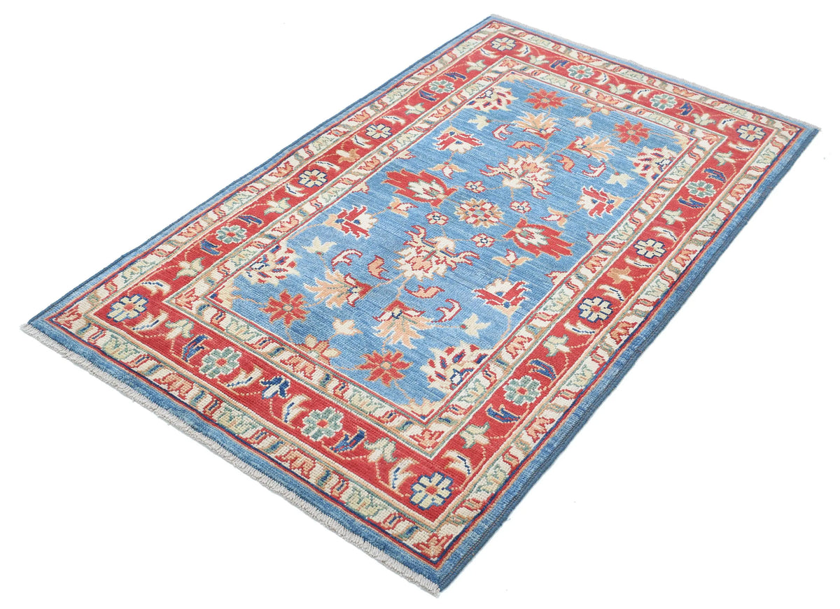 Tapis en laine Ziegler Farhan Gul noué à la main - 3'0'' x 5'0''