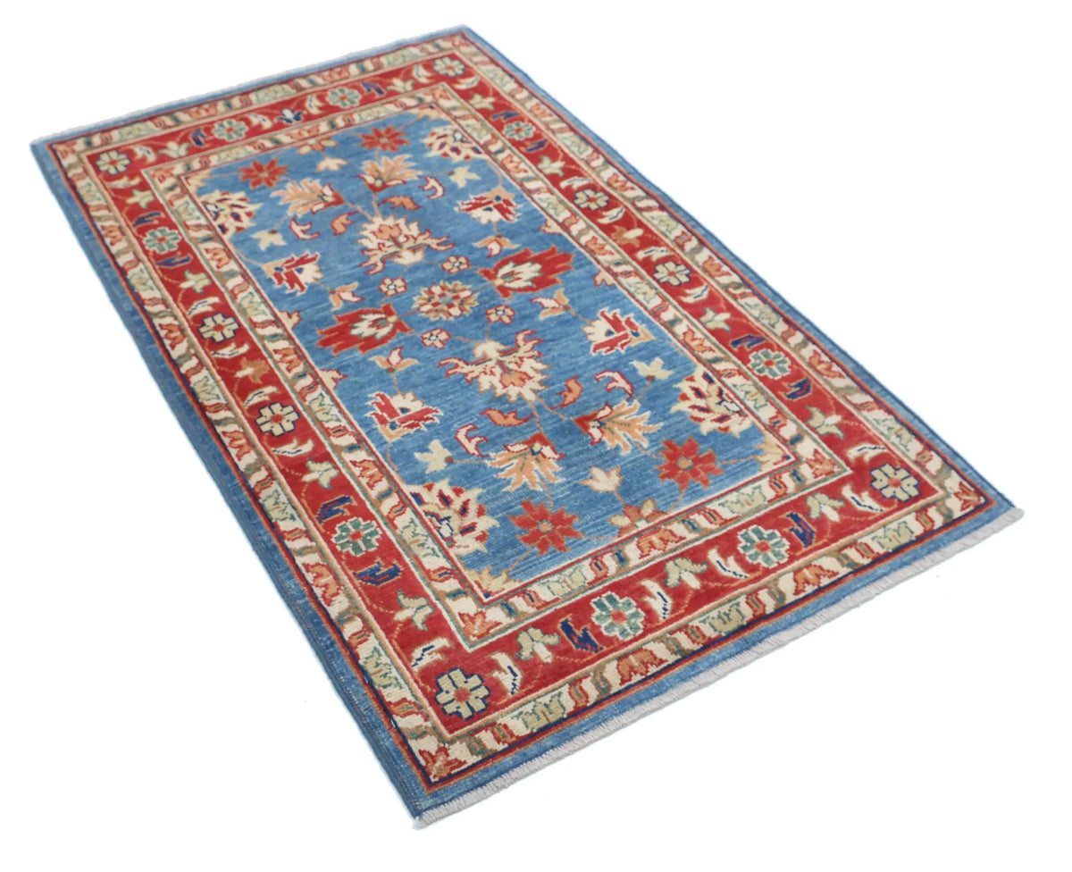 Tapis en laine Ziegler Farhan Gul noué à la main - 3'0'' x 5'0''