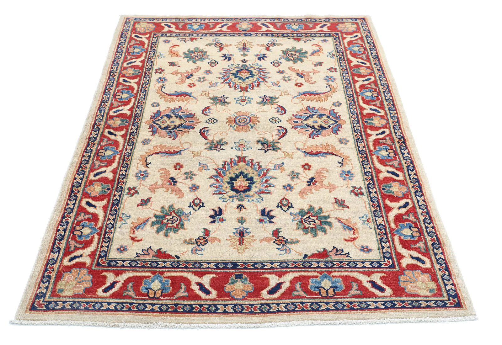 Tapis en laine Ziegler Farhan Gul noué à la main - 3'10'' x 5'11''