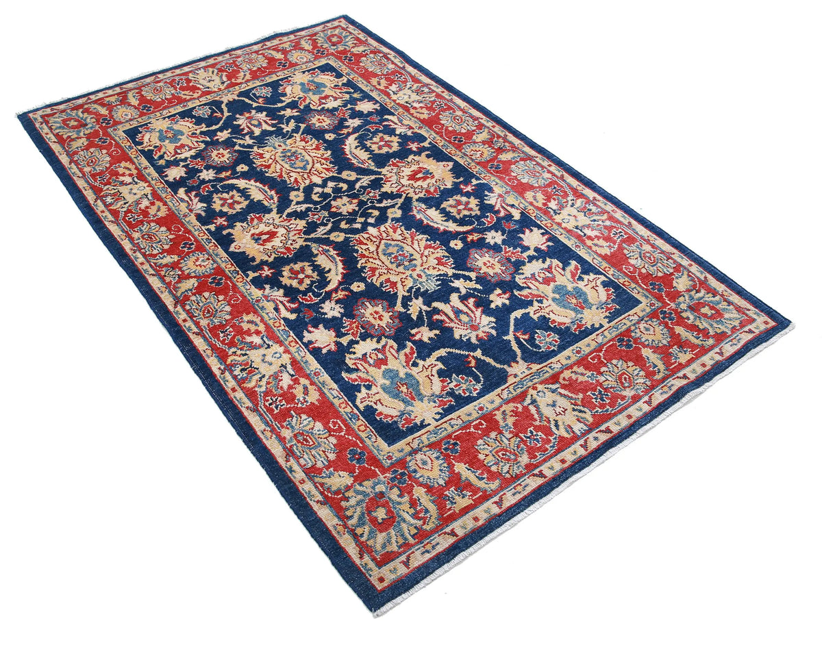 Tapis en laine Ziegler Farhan Gul noué à la main - 3'10'' x 6'1''