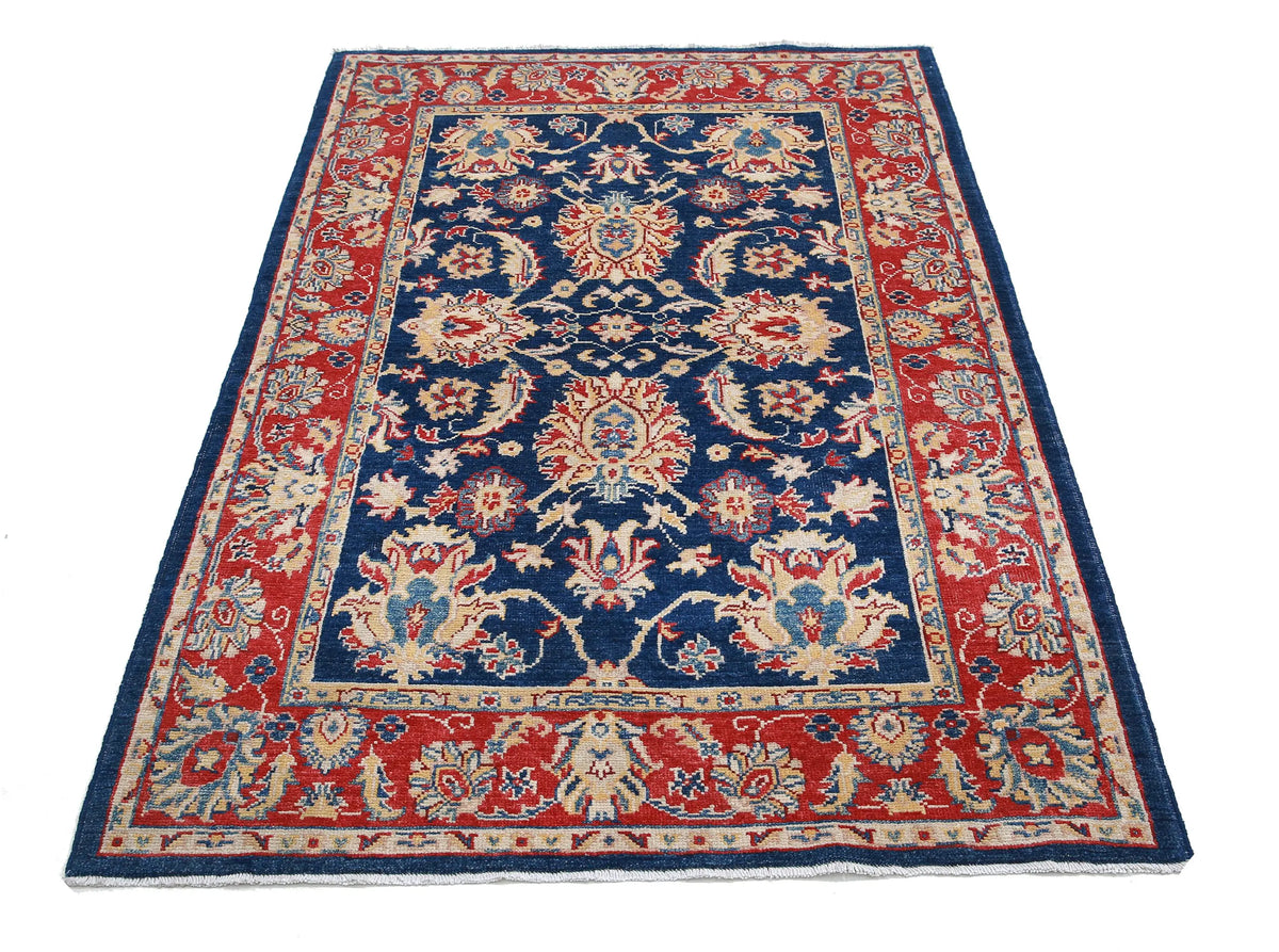 Tapis en laine Ziegler Farhan Gul noué à la main - 3'10'' x 6'1''