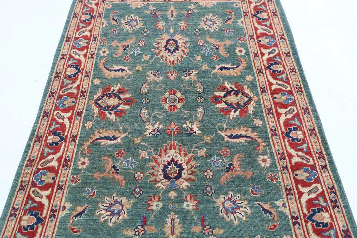 Tapis en laine Ziegler Farhan Gul noué à la main - 3'10'' x 6'3''