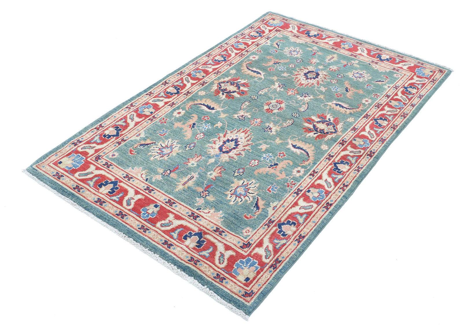 Tapis en laine Ziegler Farhan Gul noué à la main - 3'10'' x 6'3''