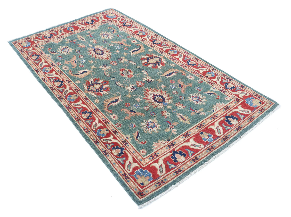 Tapis en laine Ziegler Farhan Gul noué à la main - 3'10'' x 6'3''
