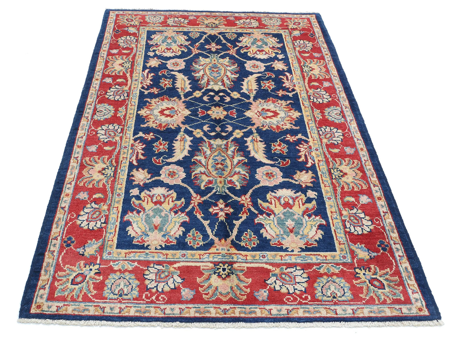 Hand Knotted Ziegler Farhan Gul Wool Rug - 3'11'' x 6'6''
