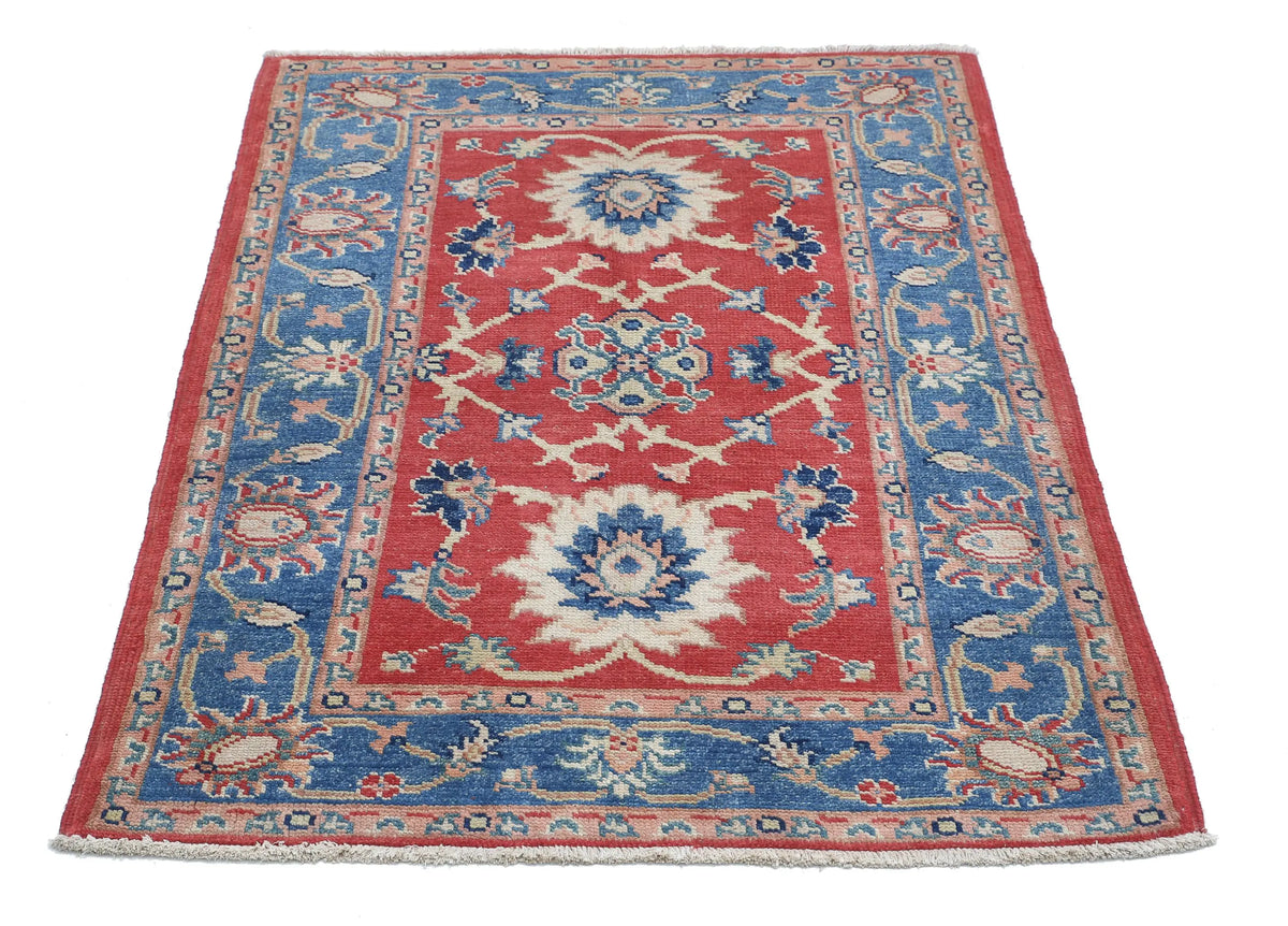 Tapis en laine Ziegler Farhan Gul noué à la main - 3'1'' x 4'2''