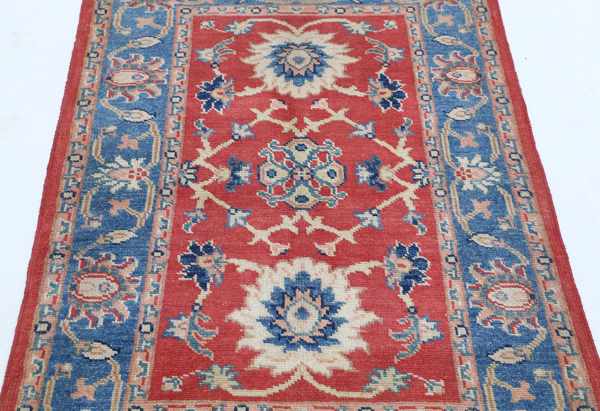 Tapis en laine Ziegler Farhan Gul noué à la main - 3'1'' x 4'2''