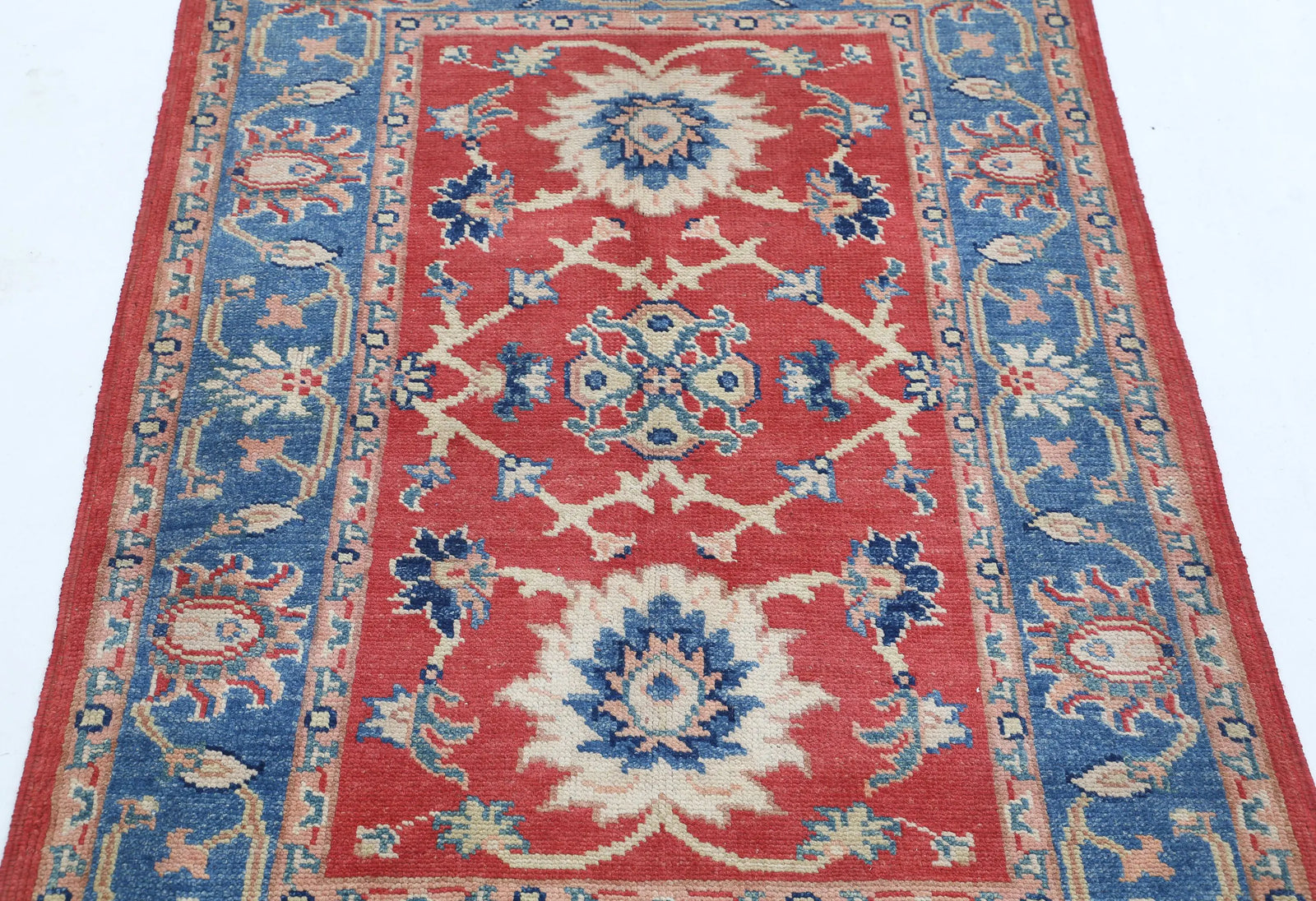 Tapis en laine Ziegler Farhan Gul noué à la main - 3'1'' x 4'2''