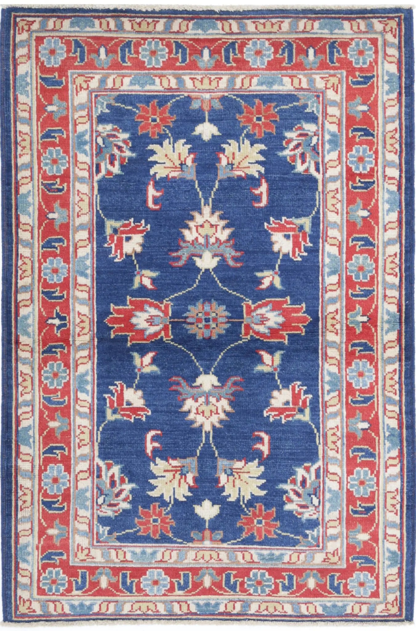 Hand Knotted Ziegler Farhan Gul Wool Rug - 3'1'' x 4'9''