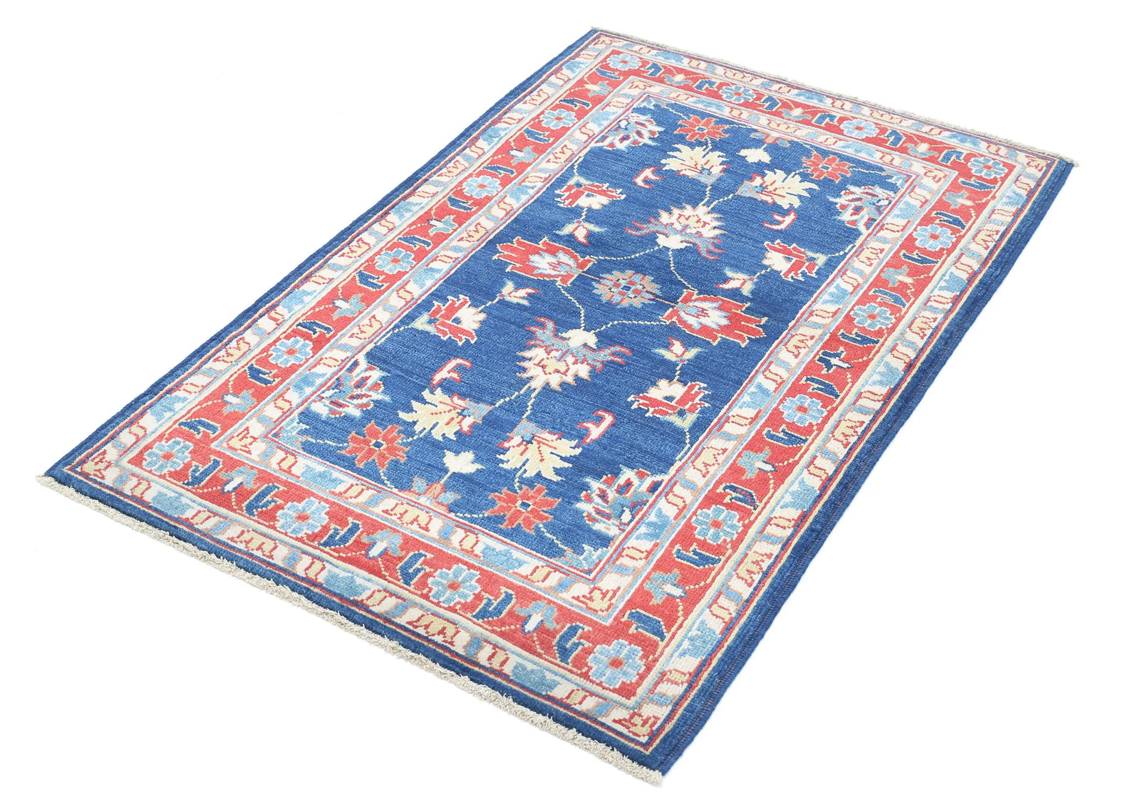 Tapis en laine Ziegler Farhan Gul noué à la main - 3'1'' x 4'9''