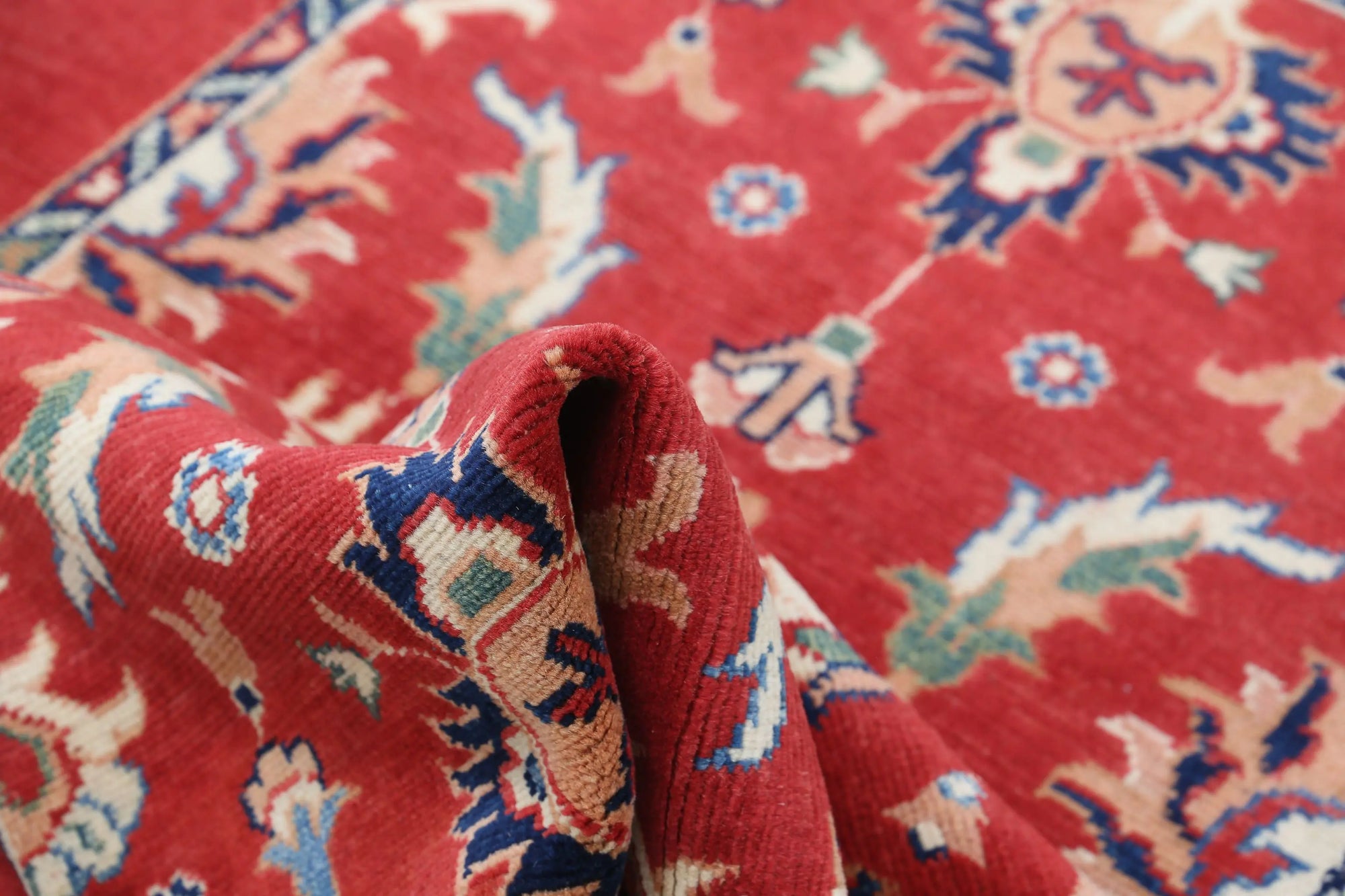 Tapis en laine Ziegler Farhan Gul noué à la main - 3'2'' x 4'8''