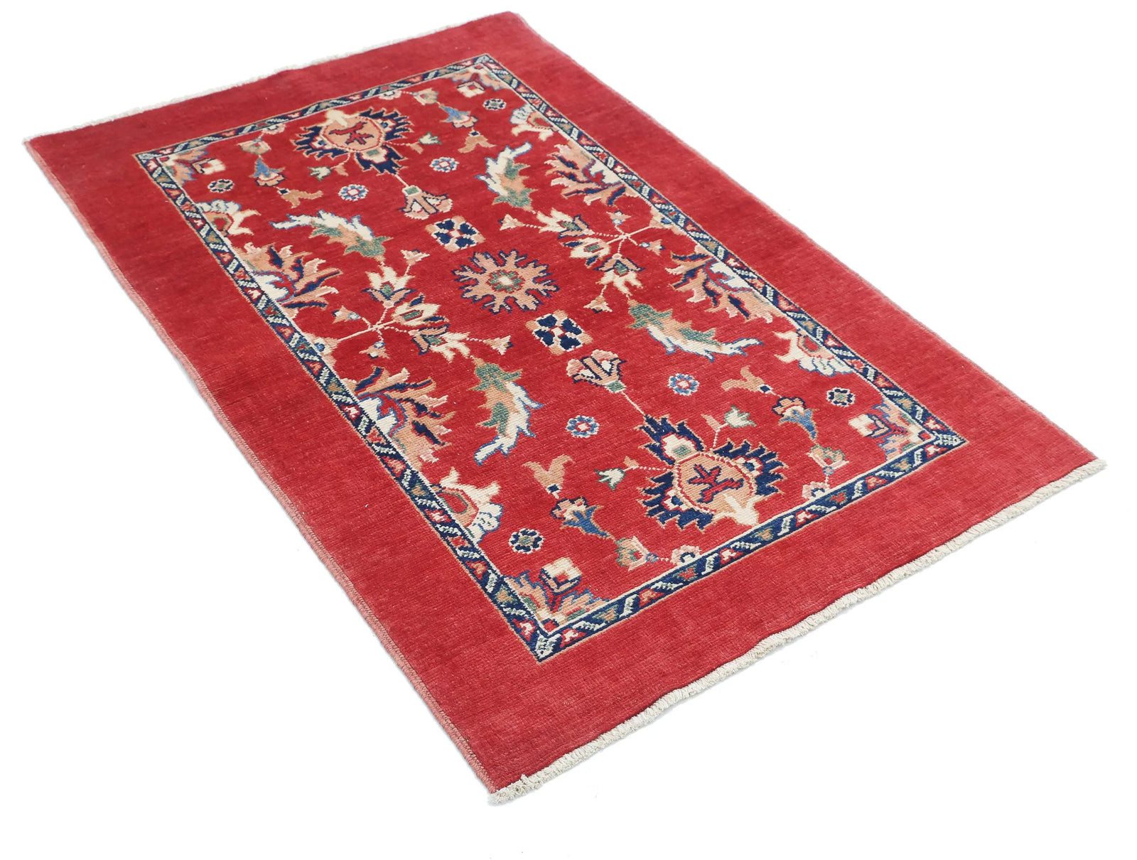 Tapis en laine Ziegler Farhan Gul noué à la main - 3'2'' x 4'8''