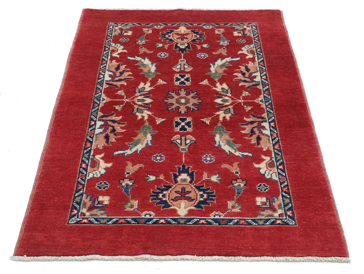 Tapis en laine Ziegler Farhan Gul noué à la main - 3'2'' x 4'8''
