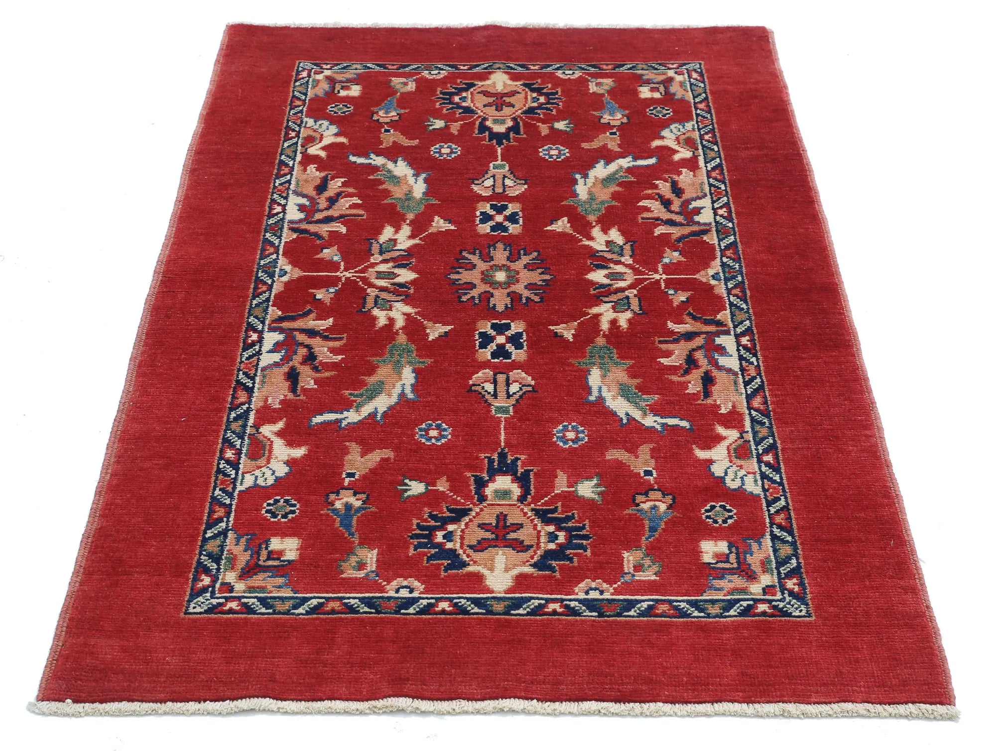 Tapis en laine Ziegler Farhan Gul noué à la main - 3'2'' x 4'8''