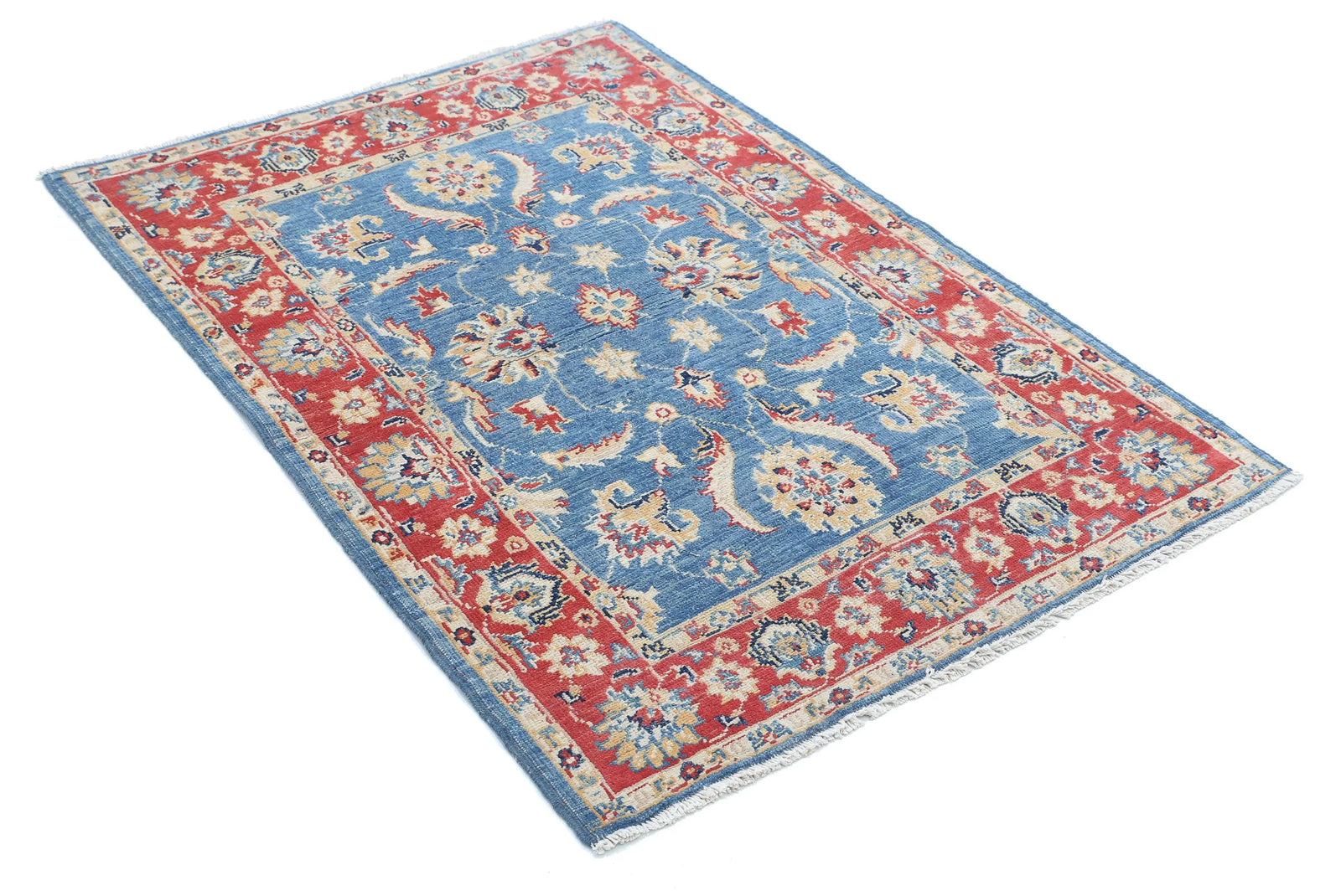 Tapis en laine Ziegler Farhan Gul noué à la main - 3'4'' x 4'10''