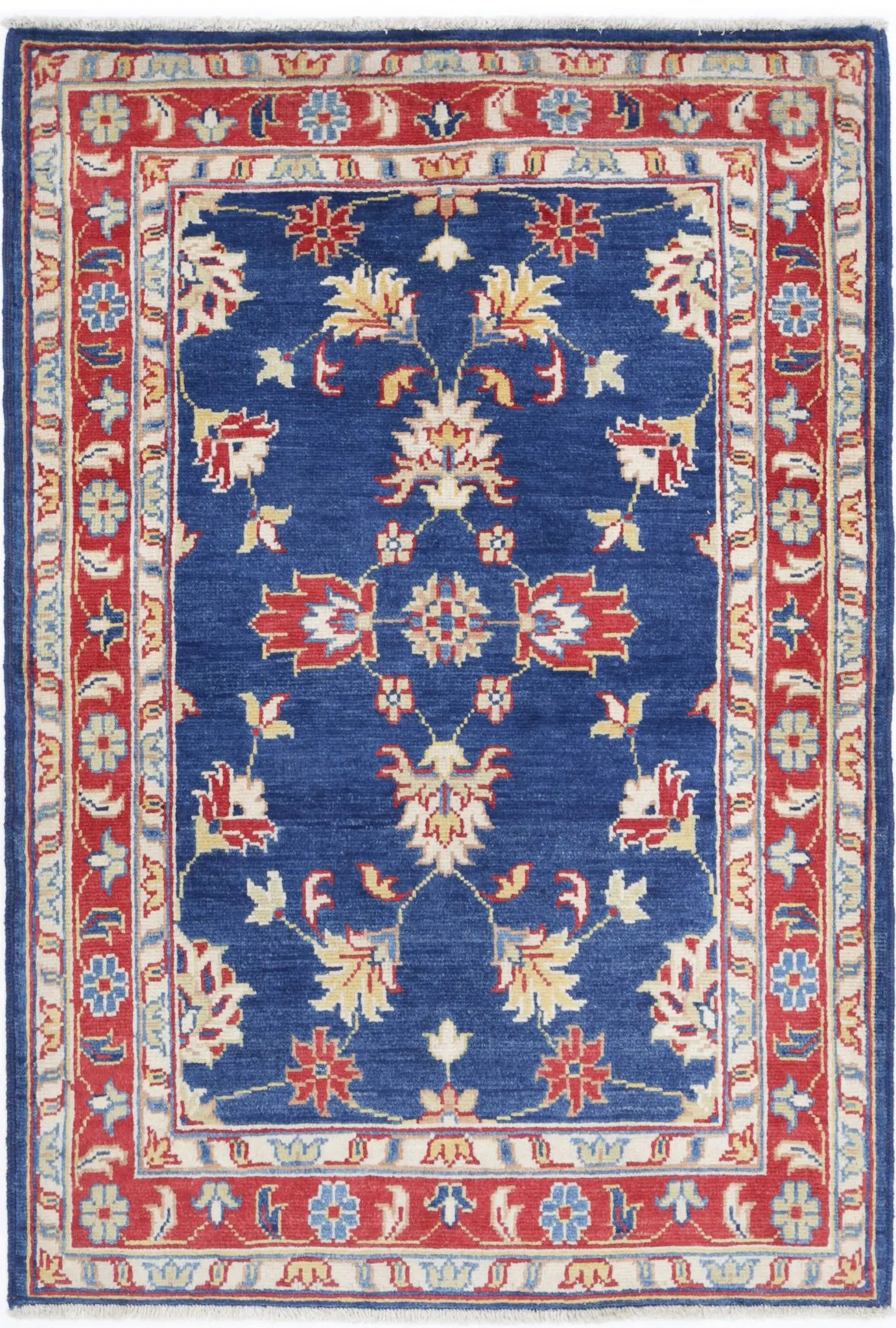 Hand Knotted Ziegler Farhan Gul Wool Rug - 3'4'' x 4'11''