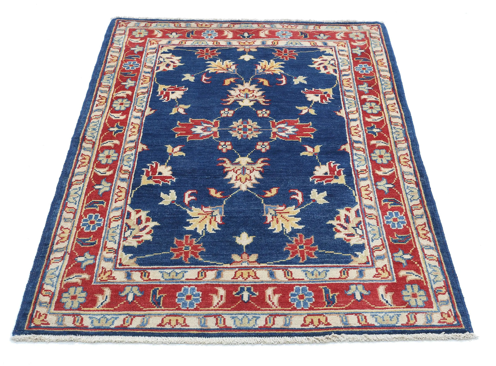 Hand Knotted Ziegler Farhan Gul Wool Rug - 3'4'' x 4'11''