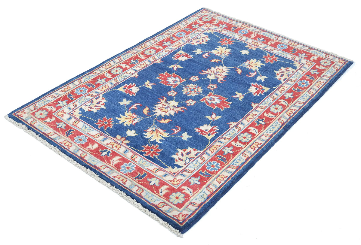 Tapis en laine Ziegler Farhan Gul noué à la main - 3'4'' x 4'11''