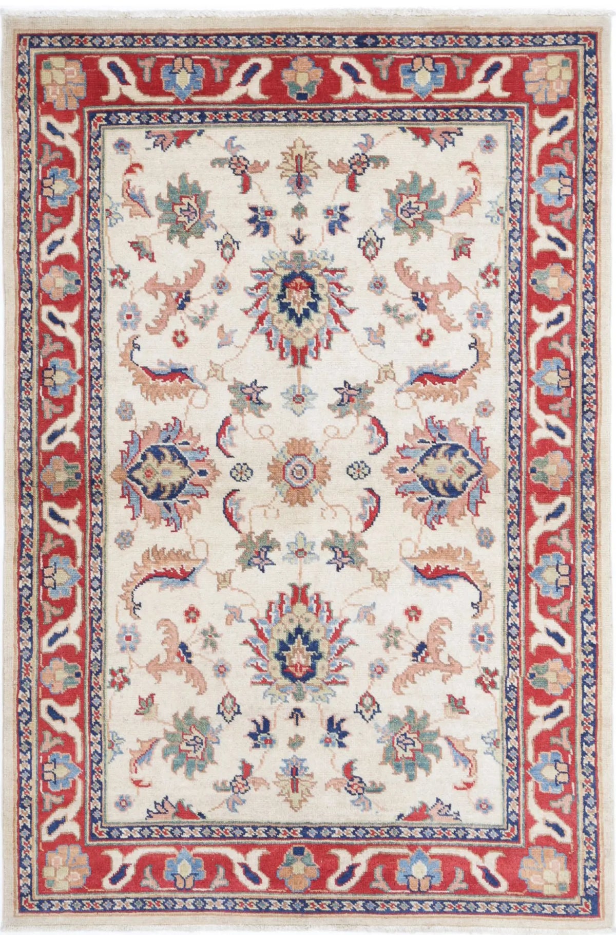 Hand Knotted Ziegler Farhan Gul Wool Rug - 3&#39;9&#39;&#39; x 5&#39;10&#39;&#39;