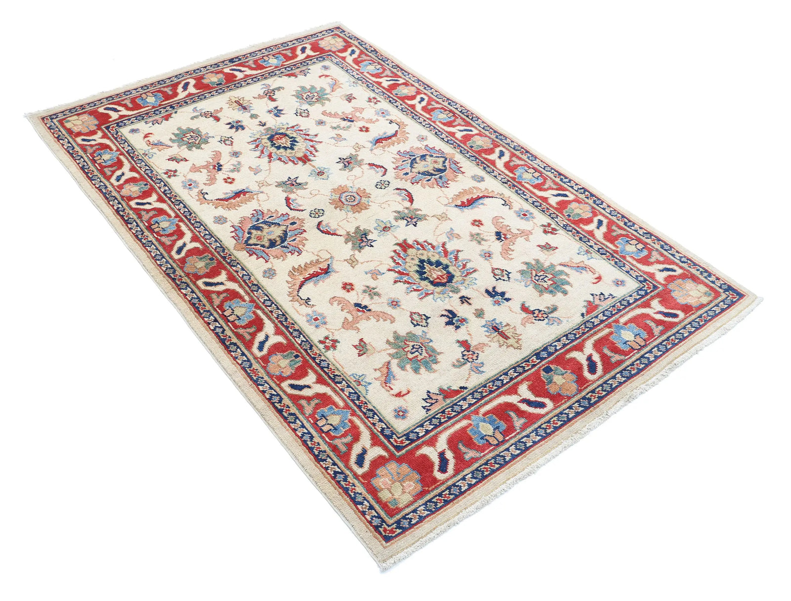 Tapis en laine Ziegler Farhan Gul noué à la main - 3'9'' x 5'10''