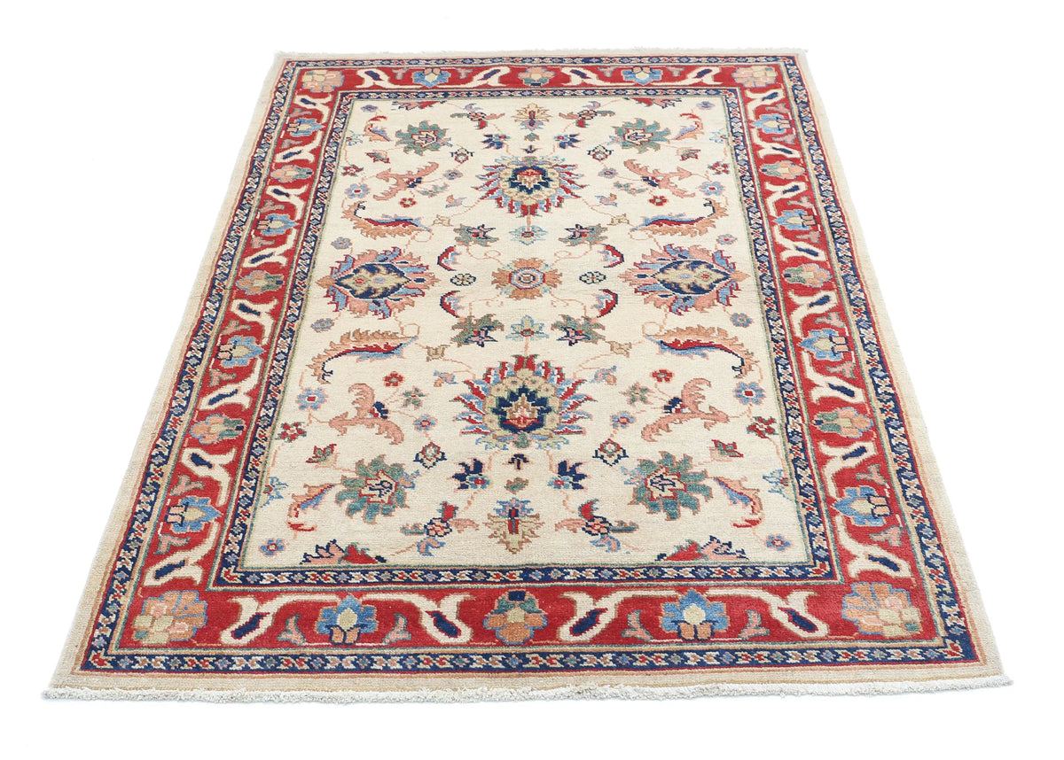 Tapis en laine Ziegler Farhan Gul noué à la main - 3'9'' x 5'10''