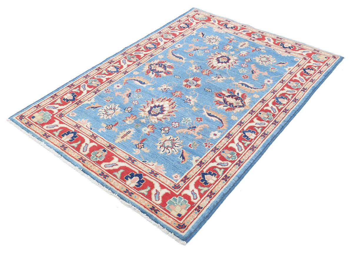 Tapis en laine Ziegler Farhan Gul noué à la main - 4'1'' x 5'11''