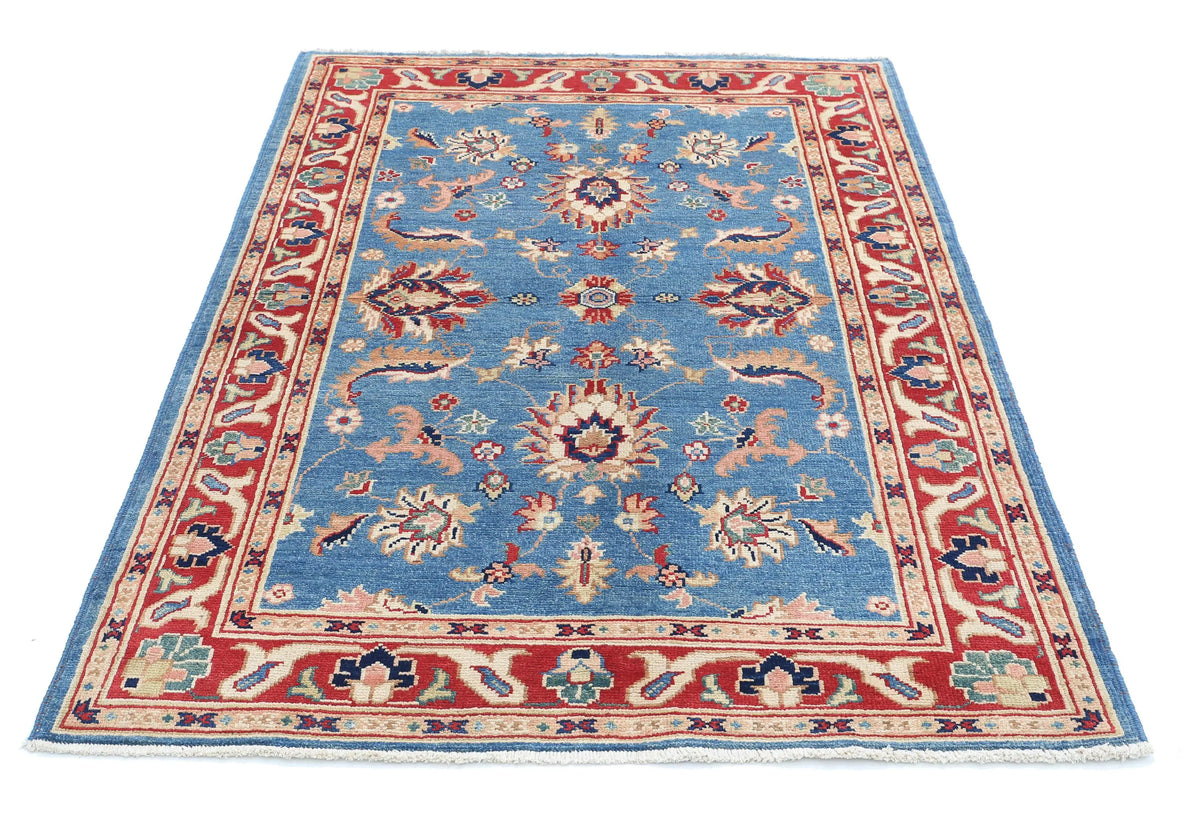 Tapis en laine Ziegler Farhan Gul noué à la main - 4'1'' x 5'11''