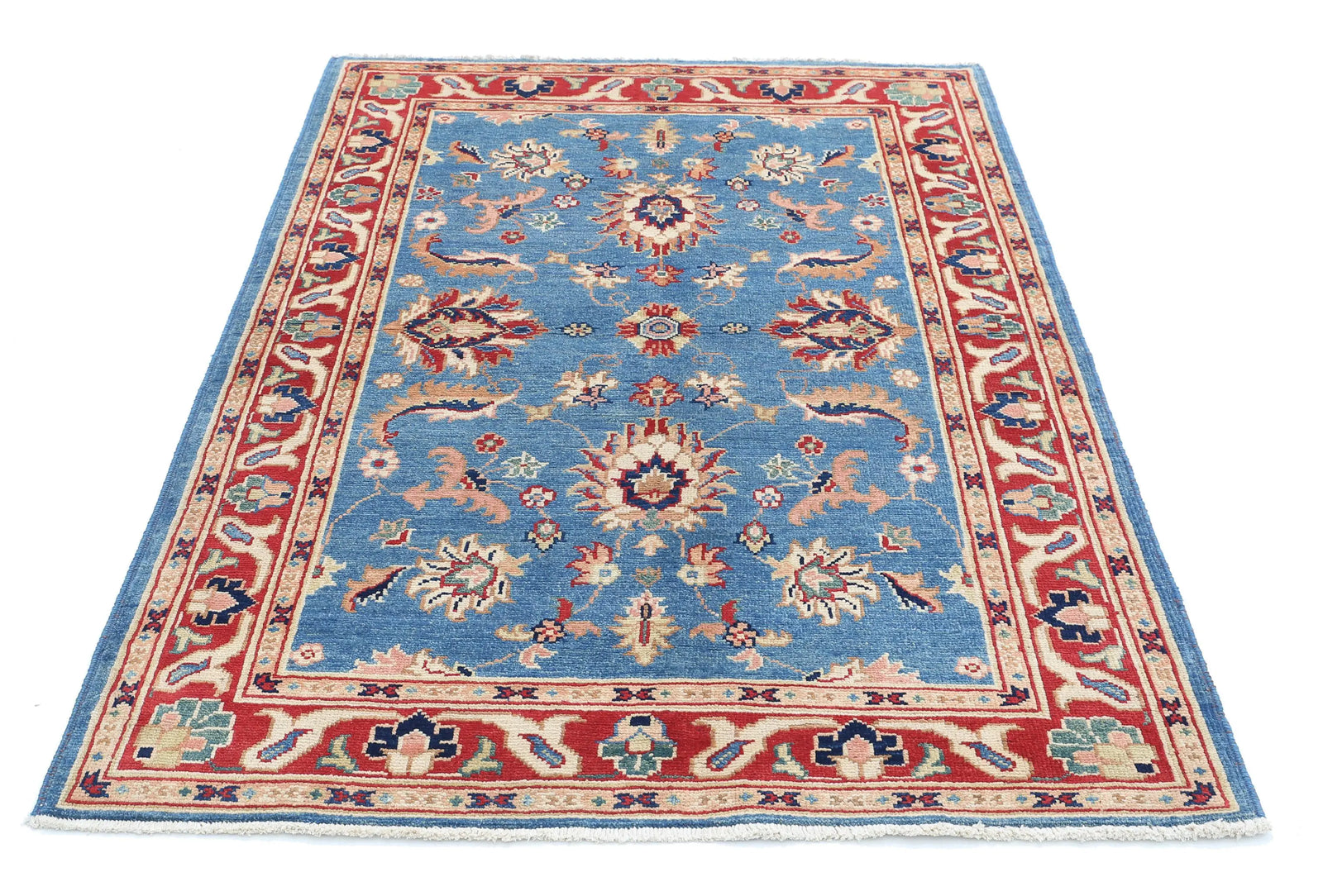 Tapis en laine Ziegler Farhan Gul noué à la main - 4'1'' x 5'11''