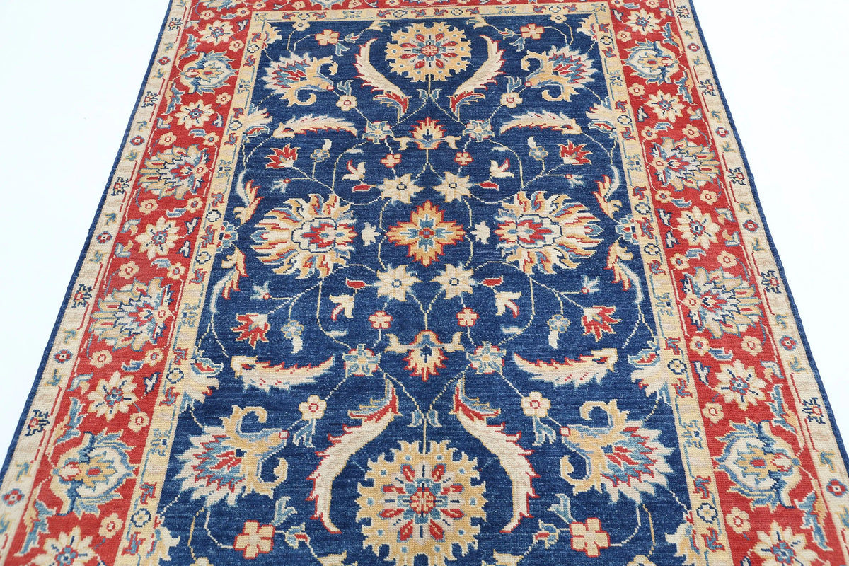 Hand Knotted Ziegler Farhan Gul Wool Rug - 4'8'' x 6'9''